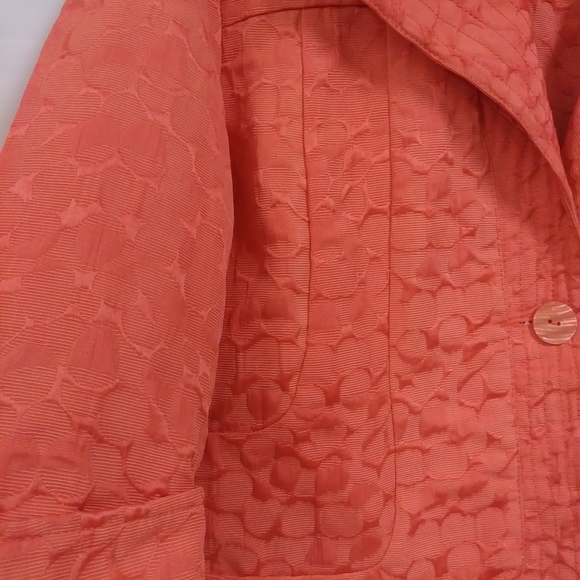 Erin Orange Jacket Blazer. Size PL - Picture 3 of 8